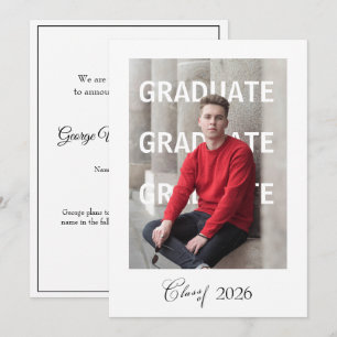 High School Graduation Announcement unique