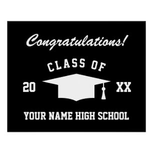 High School Graduation Class of 2025 custom Poster