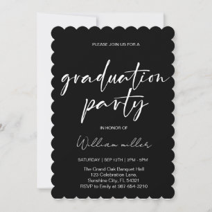 High School Graduation Class of 2025,Minimal grad Invitation