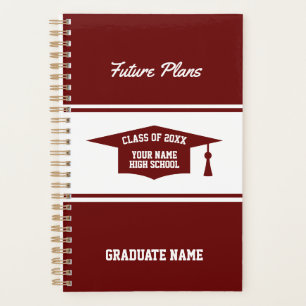 High School graduation Class year gift calendar Planner