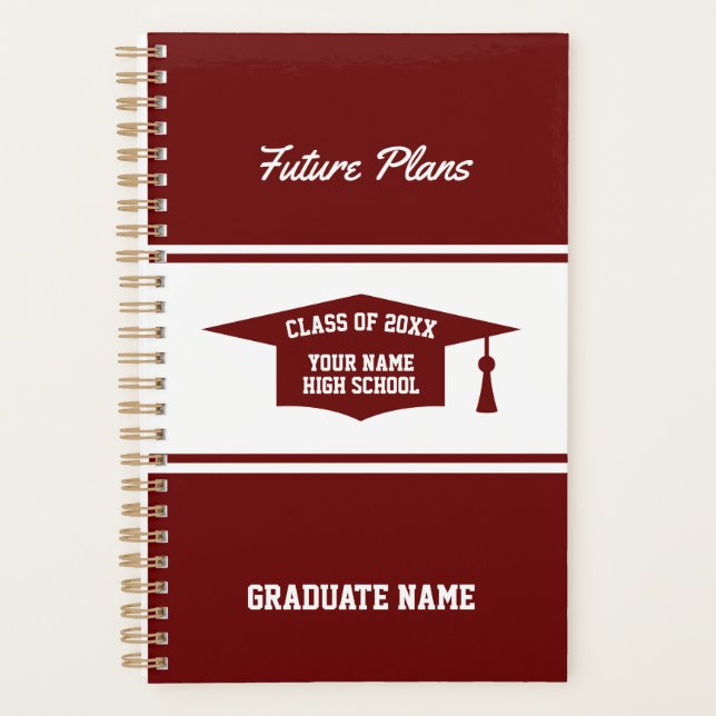 High School graduation Class year gift calendar Planner (Front)