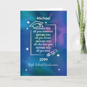 High School Graduation Custom Name and Year Card