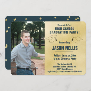 High School Graduation Party - Photo Invitation