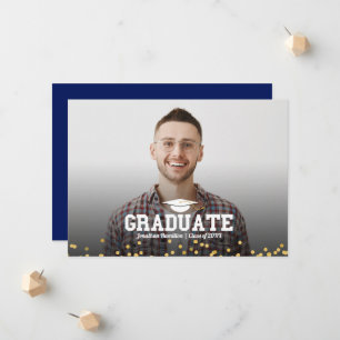 High School Graduation Photo Announcement Card