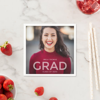 High School Graduation Photo Class of 2022 Napkin