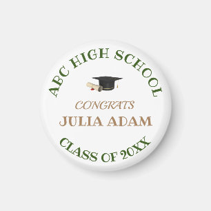 High School Graduation Senior celebration Script Magnet