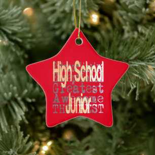 High School Junior Extraordinaire Ceramic Tree Decoration
