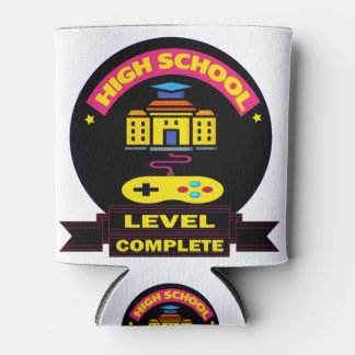 High School Level Complete - Funny Graduation Gift Can Cooler