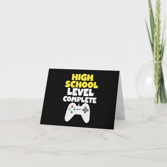 High School Level Complete Graduation Video Game G Card (Front)