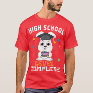 High School Level Complete Video Gamer Cute Bunny  T-Shirt