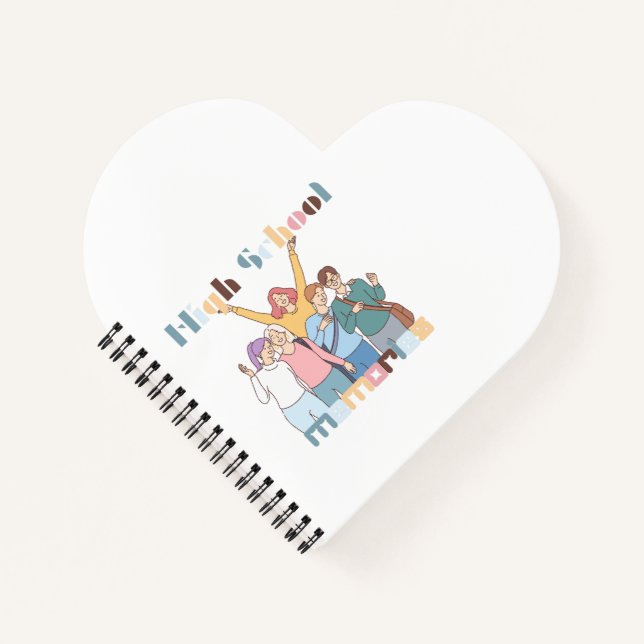 High School Memories Friends Illustration Notebook (Front)