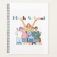 High School Memories Friends Illustration