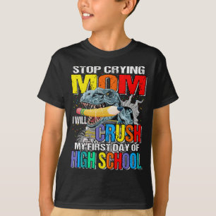 High School Monster Truck Dinosaur T-Shirt