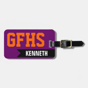 High School or College Student Luggage Tag