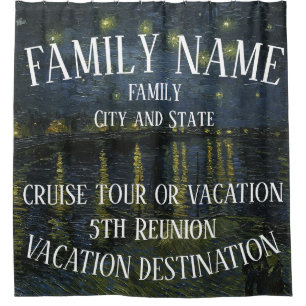 High School Reunion 2024 Birthday Vacation Shower Curtain
