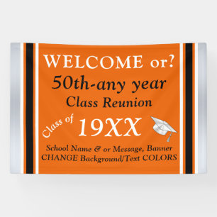 High School Reunion Banners, Fully CUSTOMIZABLE, Banner