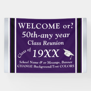 High School Reunion Banners, Fully CUSTOMIZABLE, Banner