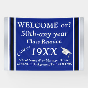 High School Reunion Banners, Fully CUSTOMIZABLE, Banner
