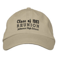 High School Reunion Class of Custom School Name