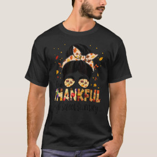 High School Secretary One Thankful Thanksgiving Fa T-Shirt