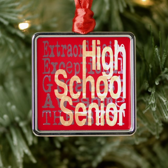 High School Senior Extraordinaire Metal Tree Decoration (Tree)