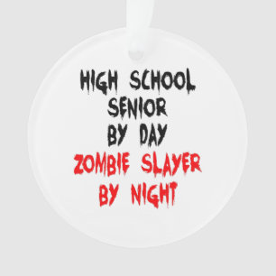 High School Senior Zombie Joke Ornament