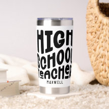 High School Teacher Minimalist Text