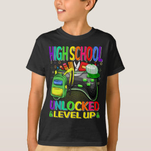 High School Unlocked Level Up Video Game T-Shirt