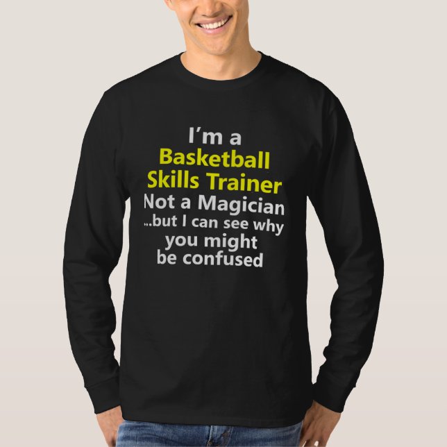 High School Youth Kids Basketball Skills Trainer C T-Shirt (Front)