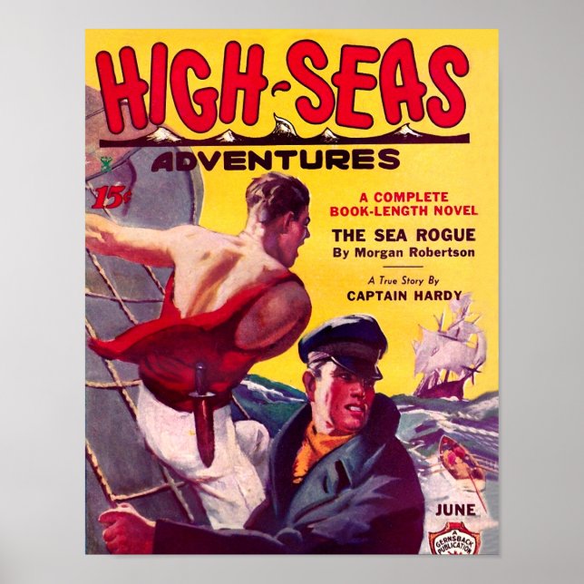 High-Seas Adventures June 1935 Poster (Front)