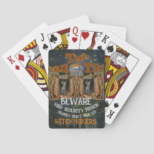 HIGH SECURITY PRISON NEARBY DON'T PICK UP HITCH  PLAYING CARDS