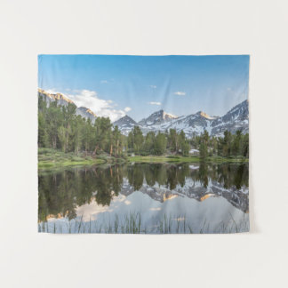 High Sierra Lakes Mirror Reflection Tapestry