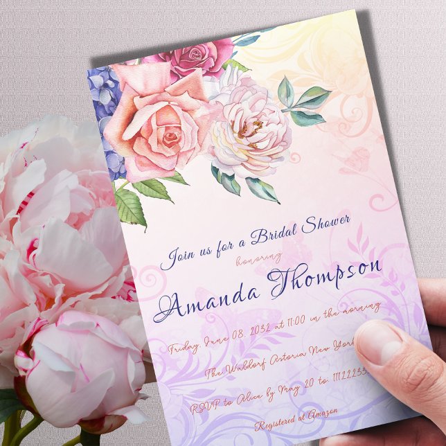 High Society Theme Bridal Shower Tea Party Brunch Invitation (Creator Uploaded)