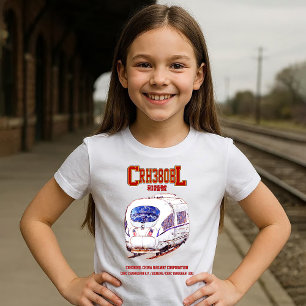High-Speed CRH380BL China Railway Electric Train T-Shirt