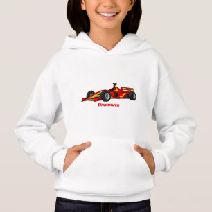 High speed racing cars cartoon illustration