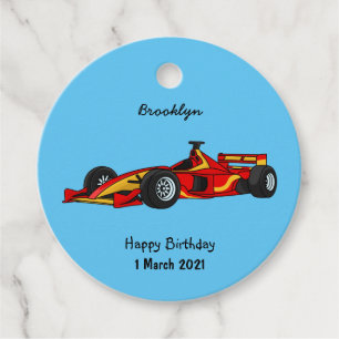 High speed racing cars cartoon illustration favour tags
