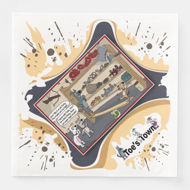High Steaks | Friends Dinner Napkin (Front)