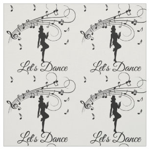 High Step Dancing to the Music Custom Fabric