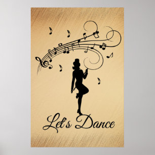 High Step Dancing to the Music Custom Poster