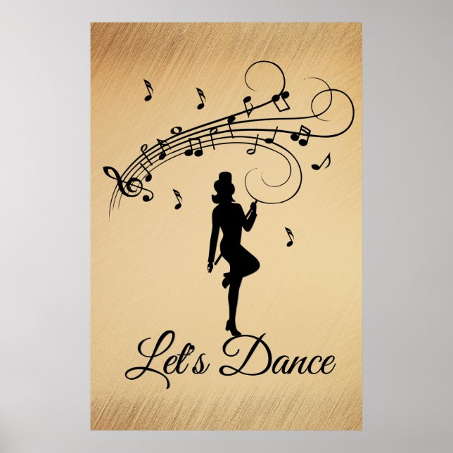 High Step Dancing to the Music Custom Poster (Front)