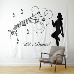 High Step Dancing to the Music Custom Tapestry