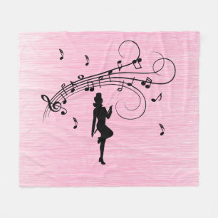 High Step Dancing to the Music Fleece Blanket