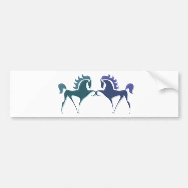 High Stepping Horse Logo Bumper Sticker (Front)