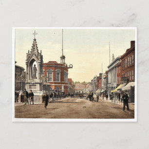 High Street, Maidstone, England classic Photochrom Postcard