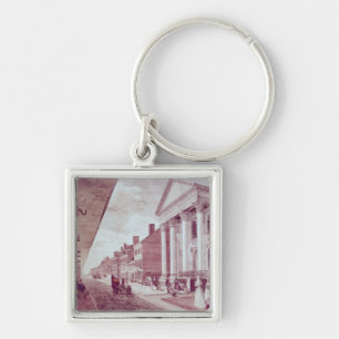 High street with the first Presbyterian Church Key Ring