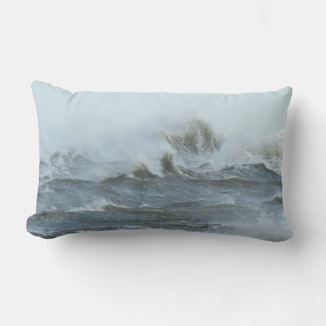 High Surf - Outer Banks North Carolina Lumbar Cushion (Front)