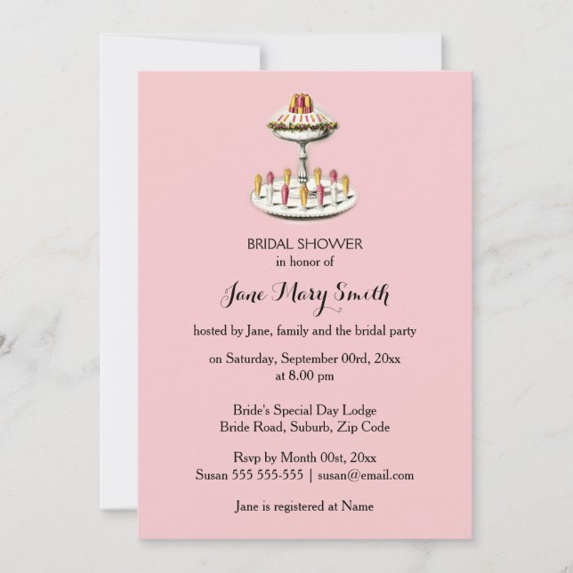 High tea sundae jelly desserts invitation (Front)