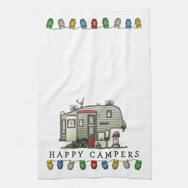 High Tech 5th Wheel Tea Towel (Vertical)