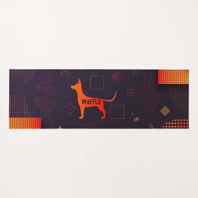 High Tech Customisable Dog Yoga Mat (Front (Horizontal))
