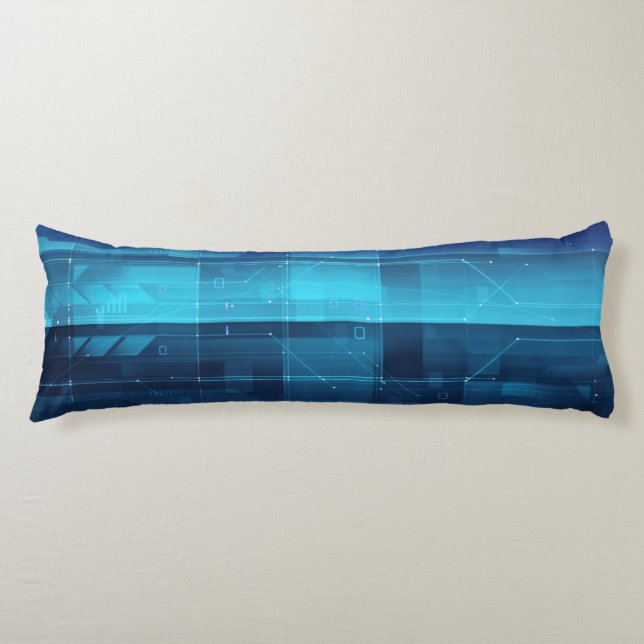 High tech digital background body cushion (Front)